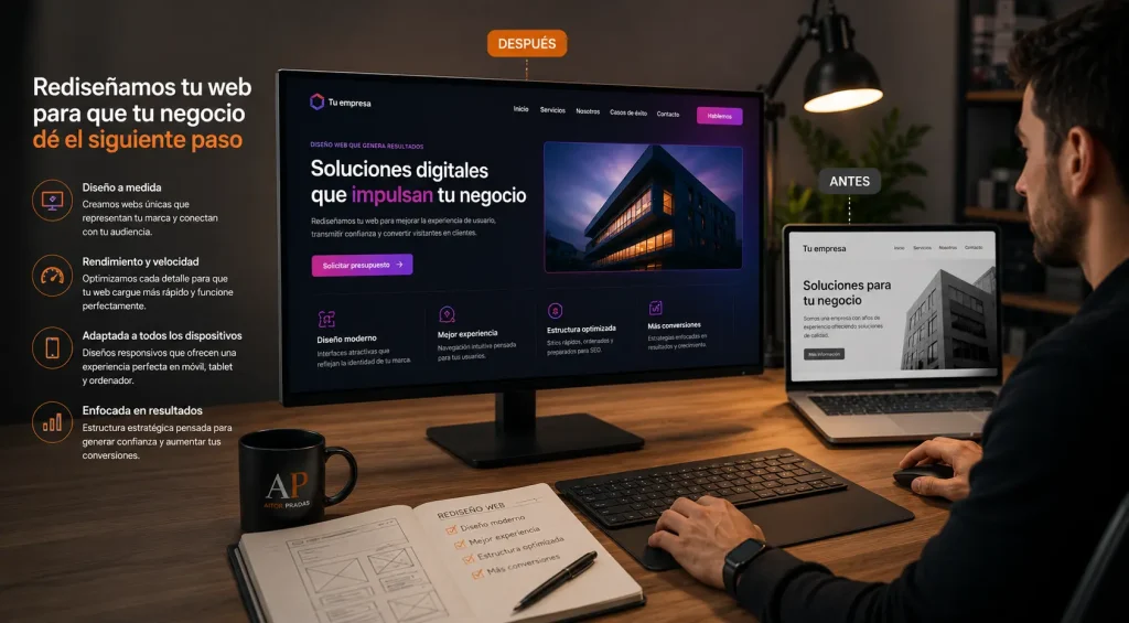 Rediseño web WordPress para mejorar la imagen y estructura de un negocio